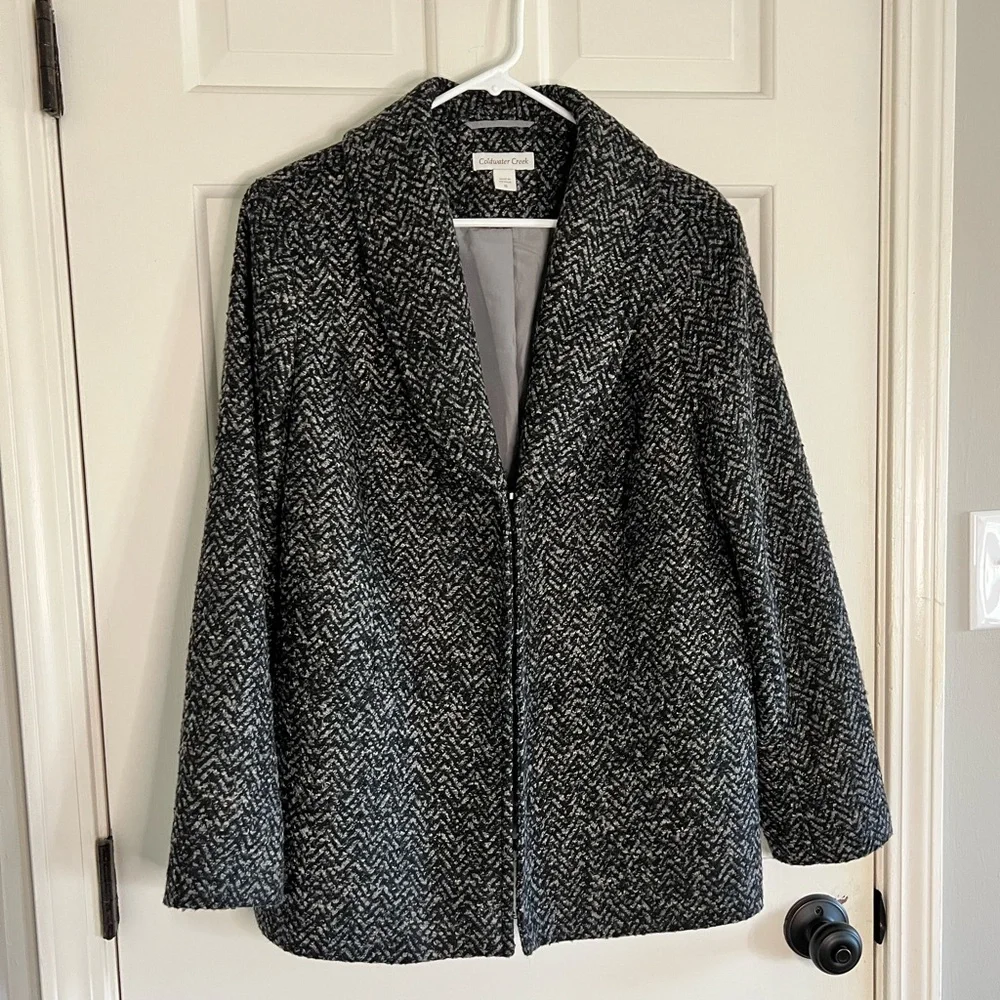 ColdWater Creek coat Jacket tweed size 16 - Picture 1 of 10